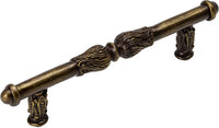 Acanthus 4'' cc pull with feather scroll 1051-3