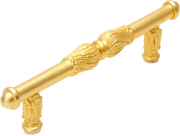 Acanthus 4'' cc pull with feather scroll 1051-8