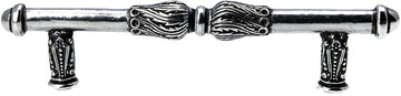 Acanthus 4'' cc pull with feather scroll in Chalice. 1051-9
