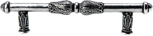 Acanthus 4'' cc pull with feather scroll in Chalice. 1051-9