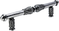 Acanthus 4'' cc pull with feather scroll in Chalice. 1051-9