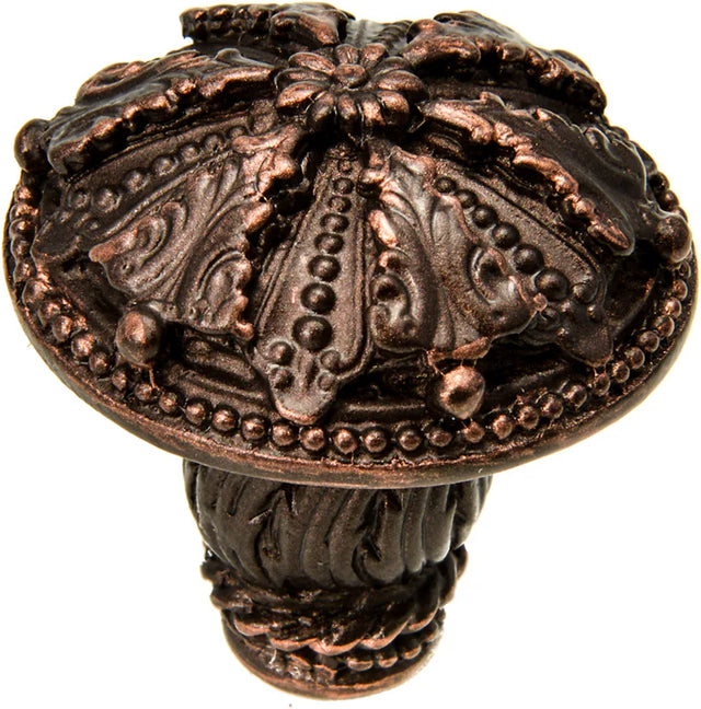 Acanthus large knob Renaissance style with feather scroll foot 1061-22