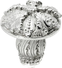 Acanthus large knob Renaissance style with feather scroll foot 1061-24