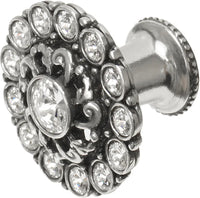 Cache Caché large round multi crystals knob with flared foot with Swarovski Clear Crystals 1203B-9C