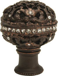 Juliane Grace large knob full round with Swarovski Clear Crystals 134-22C