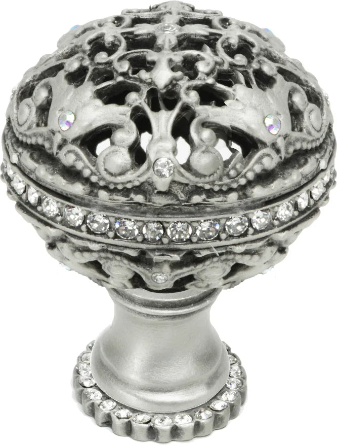 Juliane Grace large knob full round with Swarovski Clear Crystals 134H-11C