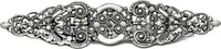 Juliane Grace elongated escutcheon with 18 Swarovski Clear Crystals in Satin. 135-11C