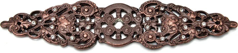 Juliane Grace elongated escutcheon with 18 Swarovski Clear Crystals 135-22C