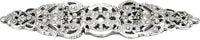 Juliane Grace elongated escutcheon with 18 Swarovski Clear & Aurore Boreale Crystals 135-24CAB