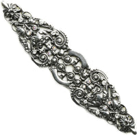 Juliane Grace elongated escutcheon with 18 Swarovski Clear Crystals in Chalice. 135-9C