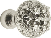 Juliane Grace medium knob full round in Platinum. 138-24