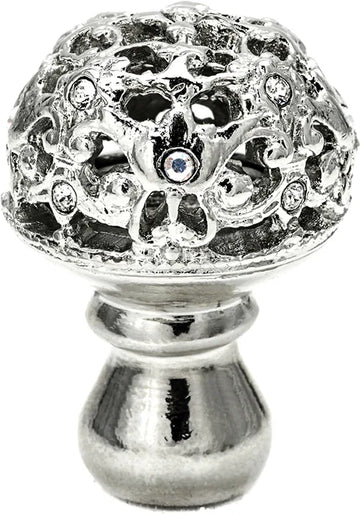 Juliane Grace medium knob full round with 13 Swarovski Clear & Aurore Boreale Crystals 139-24CAB