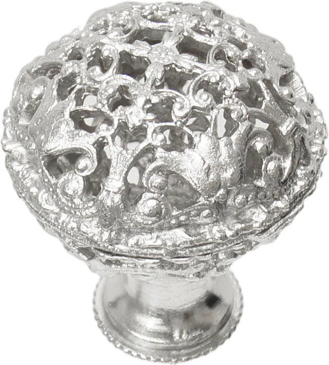 Juliane Grace large knob full round in Platinum. 140-24