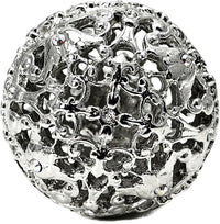 Juliane Grace large knob full round with 17 Swarovski Clear & Aurore Boreale Crystals 143-24CAB