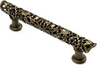 Juliane Grace 4'' cc pull in Antique Brass. 145-3