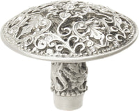 Juliane Grace large knob with 17 Swarovski Clear Crystals in Satin. 146-11C