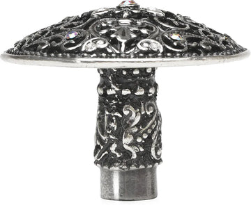 Juliane Grace large knob with 17 Swarovski Clear & Aurore Boreale Crystals 146-9CAB