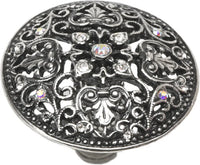 Juliane Grace large knob with 17 Swarovski Clear & Aurore Boreale Crystals 146-9CAB