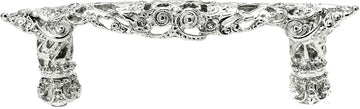 Juliane Grace 3'' cc pull with 12 Swarovski Clear & Aurore Boreale Crystals 147-24CAB
