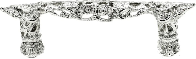 Juliane Grace 3'' cc pull with 12 Swarovski Clear & Aurore Boreale Crystals 147-24CAB