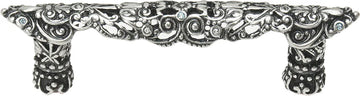 Juliane Grace 3'' cc pull with Clear & Aquamarine Swarovski crystals in Chalice. 147-9