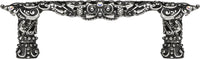 Juliane Grace 3'' cc pull with 12 Swarovski Clear & Aurore Boreale Crystals 147-9CAB
