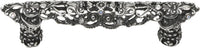 Juliane Grace 3'' cc pull with 12 Swarovski Clear & Aurore Boreale Crystals 147-9CAB