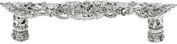 Juliane Grace 4'' cc pull with Swarovski Clear & Aurore Boreale Crystals 149-24CAB