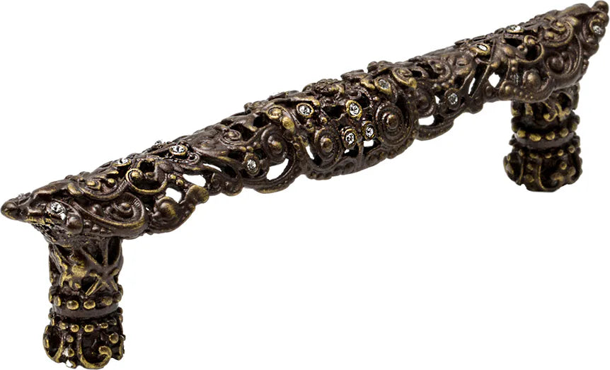 Juliane Grace 4'' cc pull with Swarovski Clear Crystals 149-3C