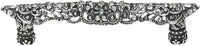 Juliane Grace 4'' cc pull with Clear & Aquamarine Swarovski crystals in Chalice. 149-9
