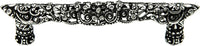 Juliane Grace 4'' cc pull with Swarovski Clear Crystals 149-9C