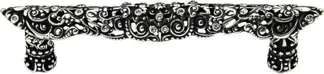 Juliane Grace 4'' cc pull with Swarovski Clear Crystals 149-9C