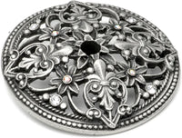 Juliane Grace escutcheon with Swarovski Clear & Aurore Boreale Crystals 155-11CAB