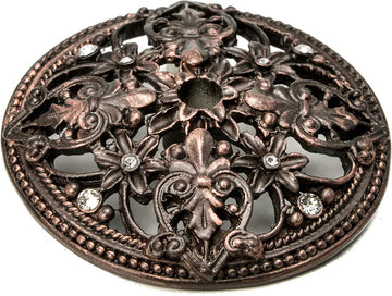 Juliane Grace escutcheon with Swarovski Clear & Aurore Boreale Crystals 155-22C