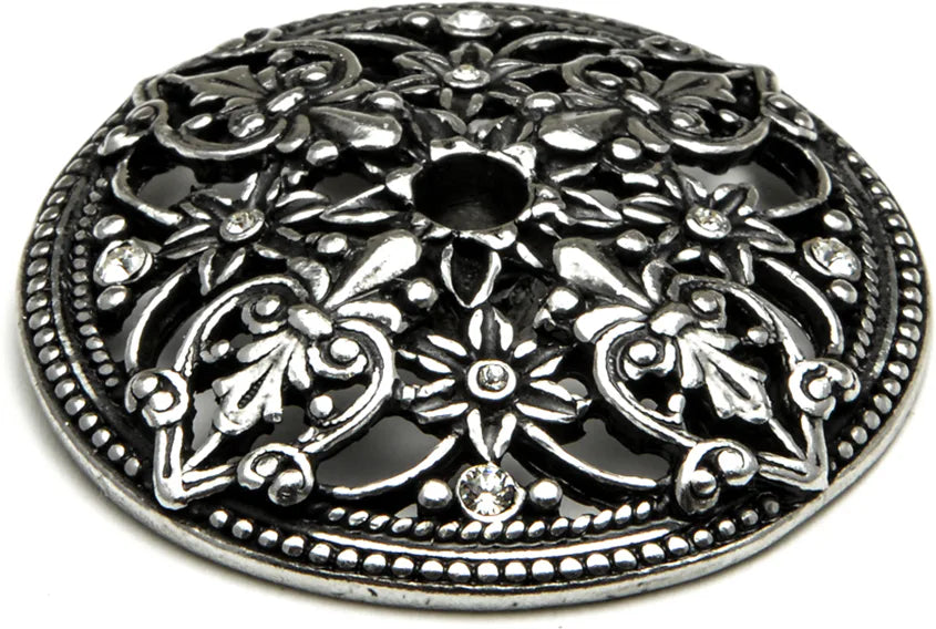 Juliane Grace escutcheon with Swarovski Clear Crystals 155-9C
