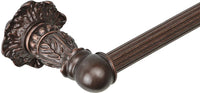 Acanthus 16'' cc towel bar Renaissance style with 5/8'' reeded center 1638R-22