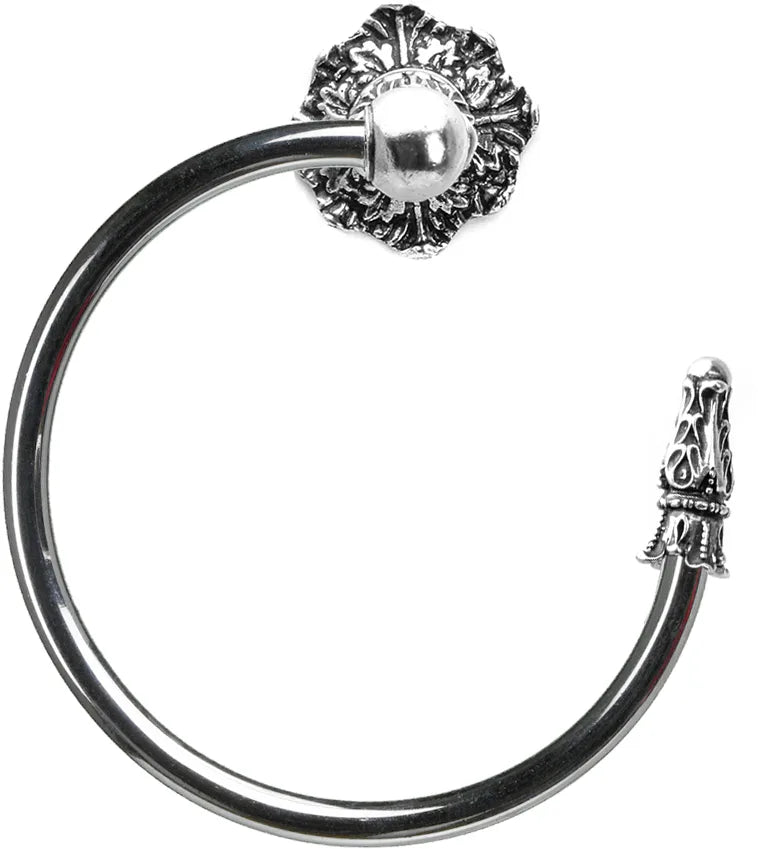 Acanthus swing towel smooth ring left Renaissance style 1645-9