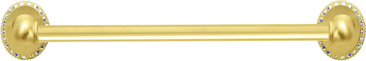 Caché 16'' cc towel bar 5/8'' smooth center w/ Swarovski Aurore Boreale Crystals 1706-8AB