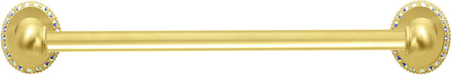Caché 16'' cc towel bar 5/8'' smooth center w/ Swarovski Aurore Boreale Crystals 1706-8AB