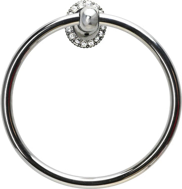 Caché full swing towel ring with Swarovski Clear Crystals 1716