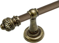 Cricket Cage 16'' cc towel bar 5/8'' reeded center 1774R-3