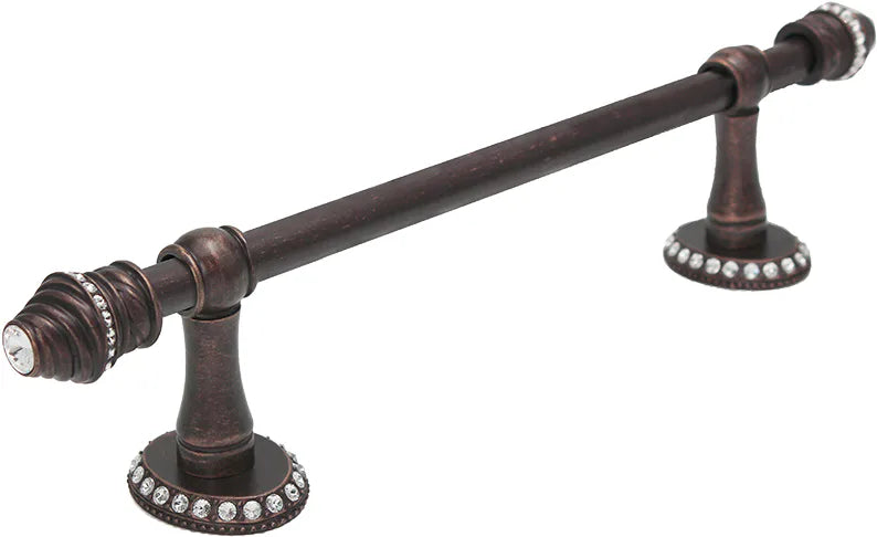 Caché II towel bar with Swarovski Crystals Smooth Center 1810/1811/1812/1813