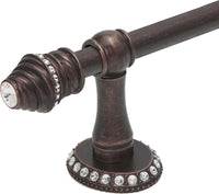 Cache Caché II 16'' cc towel bar with 80 rivoli Swarovski Clear Crystals with 5/8'' smooth center 1810-22C