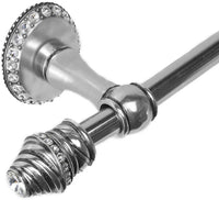 Cache Caché II 16'' cc towel bar with 80 rivoli Swarovski Clear Crystals with 5/8'' smooth center 1810-9C