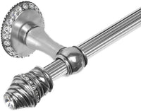 Cache Caché II 32'' cc towel bar with 80 rivoli Swarovski Clear Crystals with 5/8'' reeded center 1812R-9C