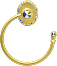 Cache Caché II swing towel smooth ring right with Swarovski Aurore Boreale Crystals 1836-8AB
