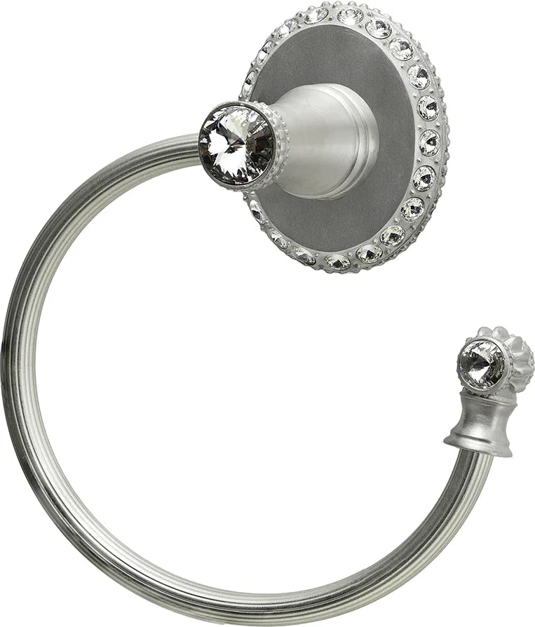 Cache Carpe Diem 1836R-23C Chrysalis swing towel reeded ring right w/ Swarovski Crystals 1836R-23C