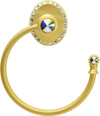 Cache Carpe Diem 1836R-8AB Gilded Mercury swing towel reeded ring right w/ Swarovski Crystals 1836R-8AB