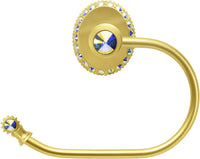 Cache Caché II swing tissue smooth ring left with Swarovski Aurore Boreale Crystals 1840-8AB