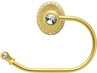 Cache Caché II swing tissue smooth ring left with Swarovski Clear Crystals 1840-8C
